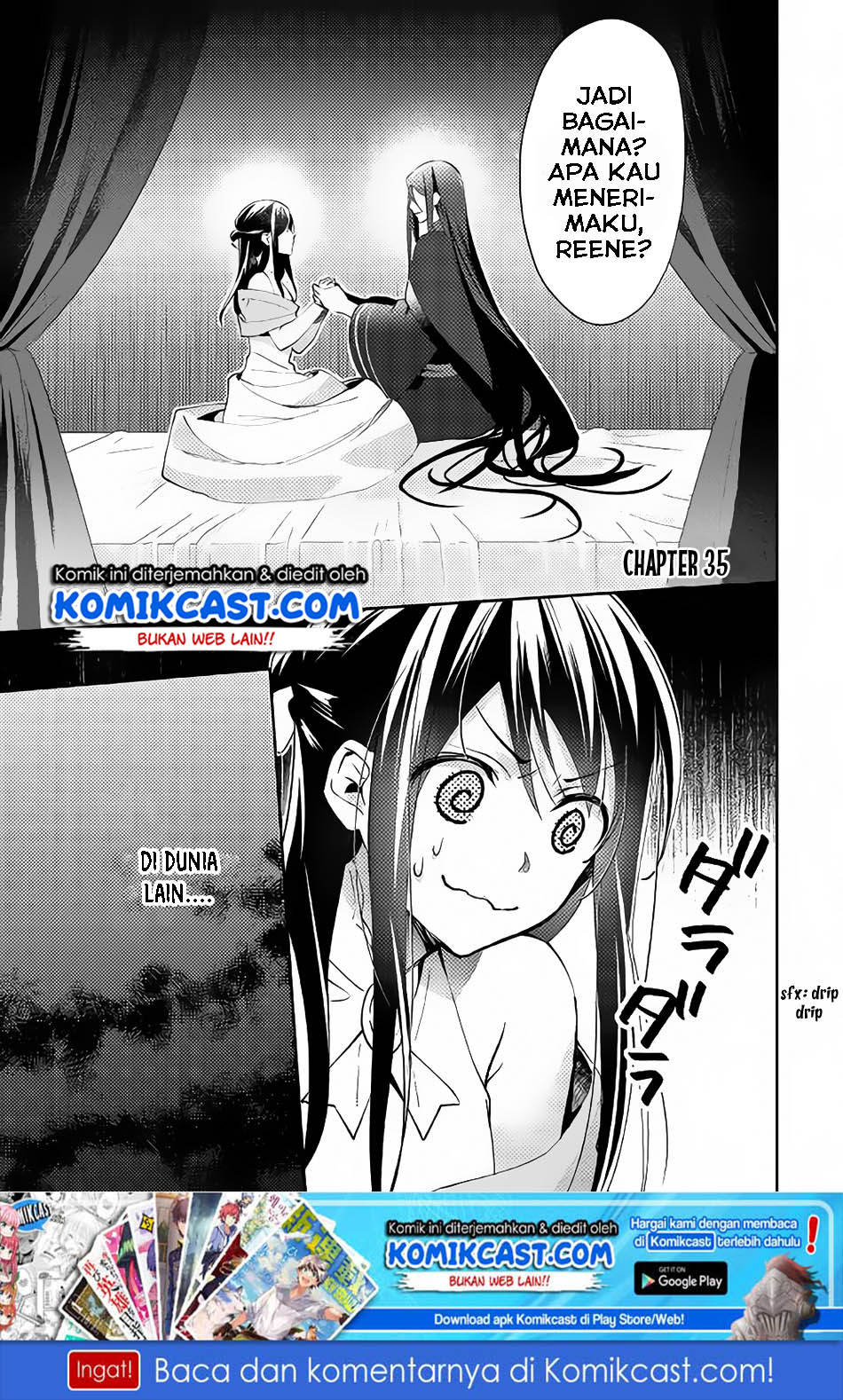 Isekai de “Kuro no Iyashi Te” tte Yobareteimasu Chapter 35 Bahasa Indonesia